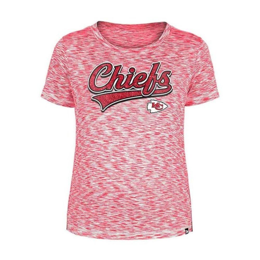 Kansas City Chiefs Women's T-Shirt NFL Football Red Heather Top M NWT